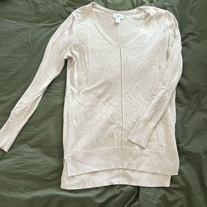 Beige Tunic sweater - lightweight